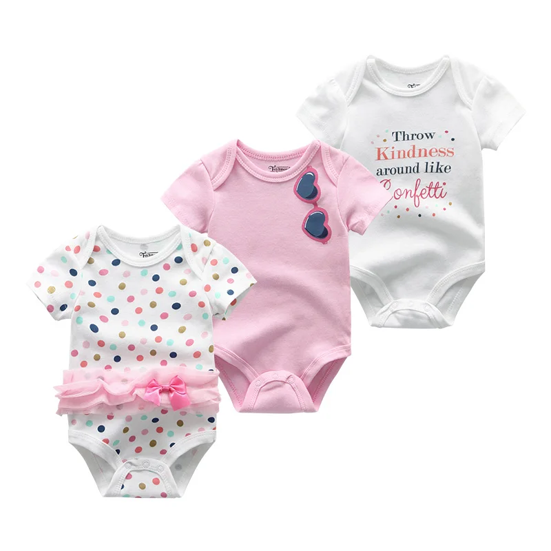 baby girl clothes 3 шт./лот; одежда для маленьких девочек; комбинезон для новорожденных мальчиков; Детский комбинезон с короткими рукавами; Летний комбинезон для малышей с героями мультфильмов; ropa de bebe - Цвет: baby girl clothes
