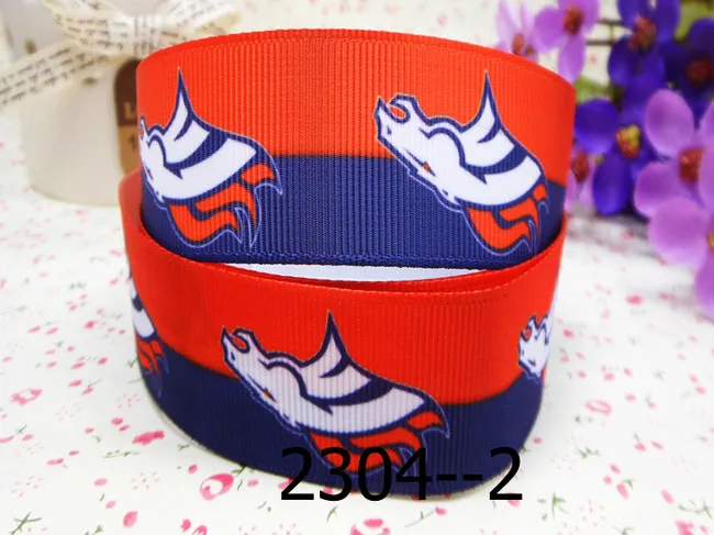

[IuBuFiGo] 50 yards 7/8" Characters Printed Grosgrain Ribbon 22MM Sport ribbons