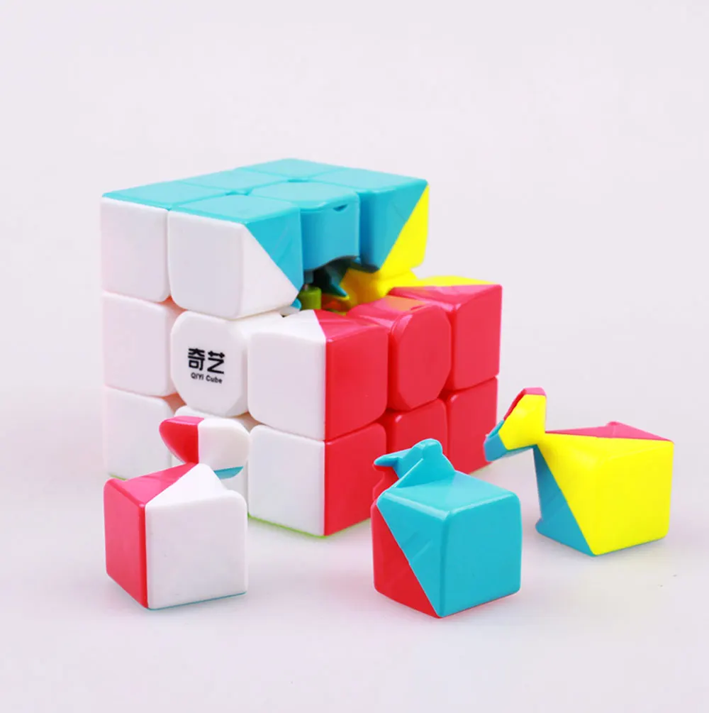 QIYI warrior w cube 3x3x3 профессиональный скоростной волшебный куб парус Головоломка Куб Neo Cubo magico stickerless для детей