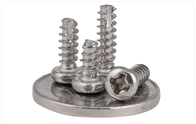 Саморезы Из нержавеющей стали 304 с круглой головкой отрезные винты M2 M2.3 M2.6 M3 * 6 мм