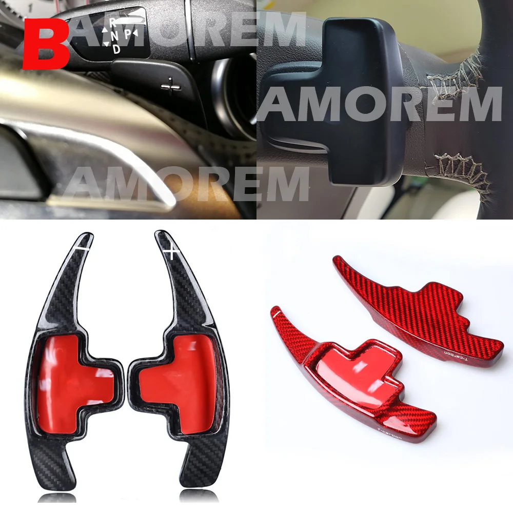 Carbon Fiber Steering wheel Shift Paddle Shifter For Mercedes Benz AMG A B C E S GLK GL CLA CLS GLE Class W222 C117 W166 | Автомобили и