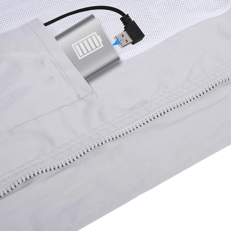 Охлаждающие вентиляторные куртки для наружной работы рыбалки смарт одежда