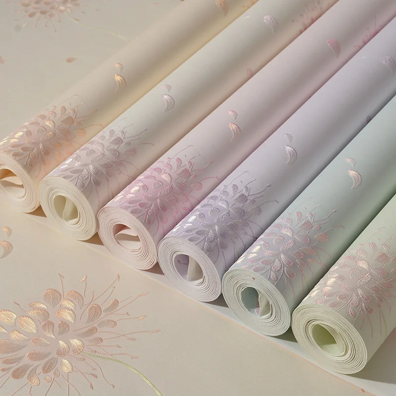 

beibehang Pressed rustic wallpaper dandelion 3d living room bedroom non-woven TV background wall papel de parede wallpaper