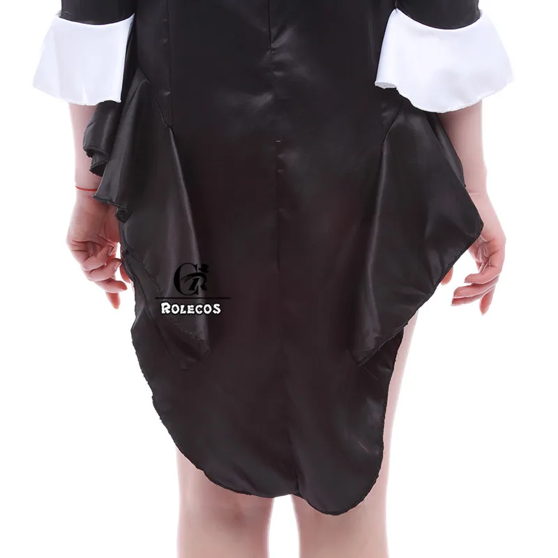 Женский джазовый смокинг ROLECOS черный костюм для косплея с коротким рукавом |