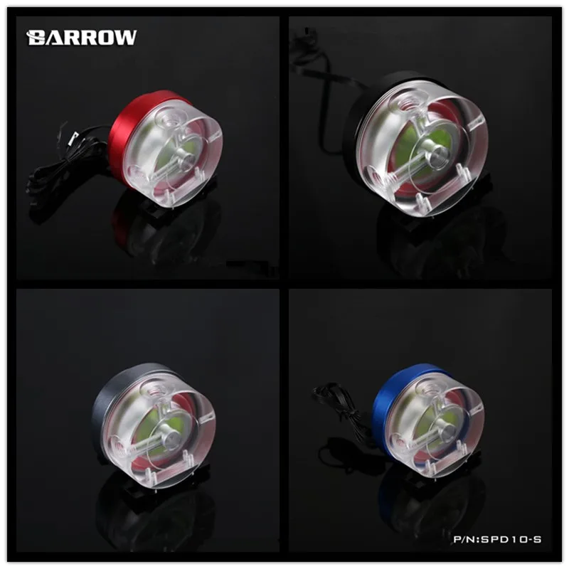 

Barrow SPD10-S PWM контроль скорости типа 10 Вт головка водяного насоса 3 метра акриловая крышка металлический корпус черный синий серебристый красн...