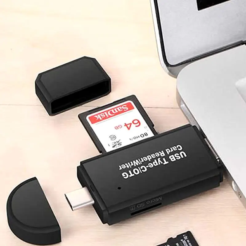 OTG кард ридер Electop Type C Micro USB 3 в 1 высокоскоростной 2 0 универсальный TF/SD для Android