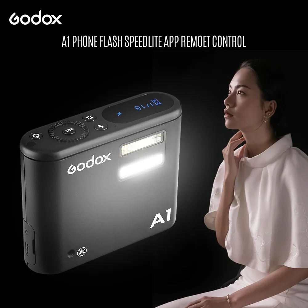 Presale Godox A1 вспышка для телефона 6000K Вспышка Speedlite w/5600 K Светодиодная лампа