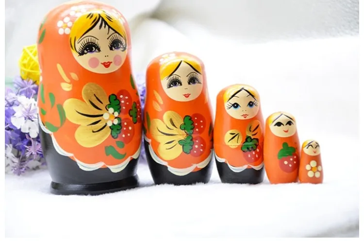 Русская подставка для украшения кукла креативная матриошка ручная работа 5 слоев