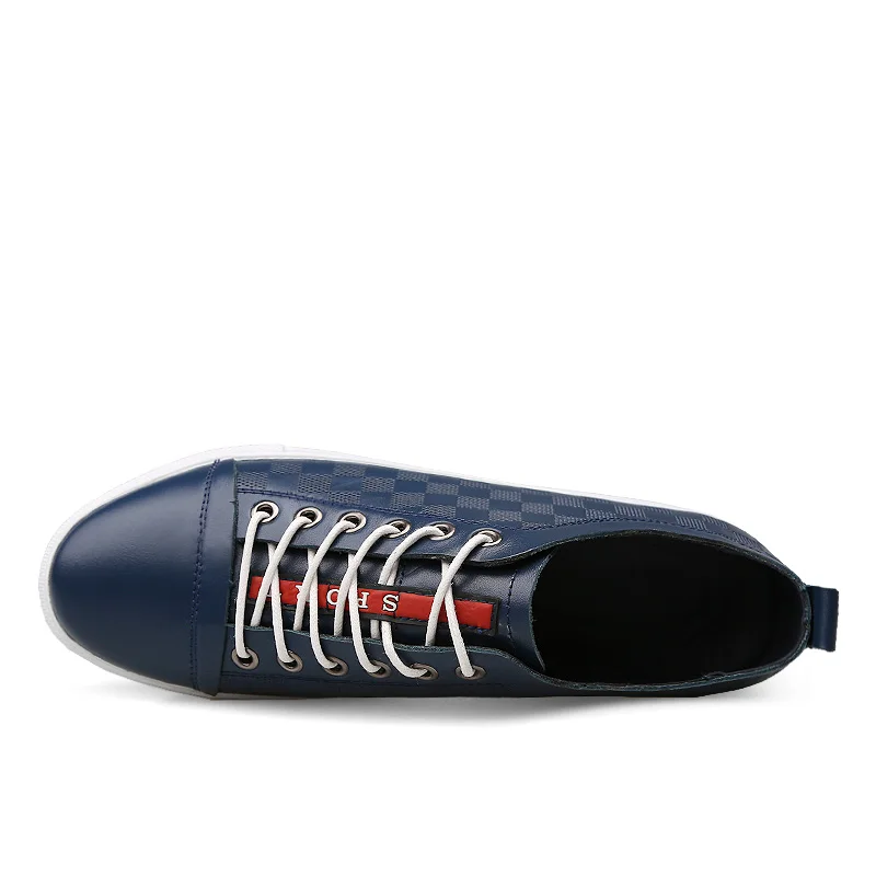 

YEINSHAARS Men Casual Shoes Genuine Leather Lace-up Fashion Sneakers Male Walking Shoes Spring Autumn Men Flats Chaussure Hommes