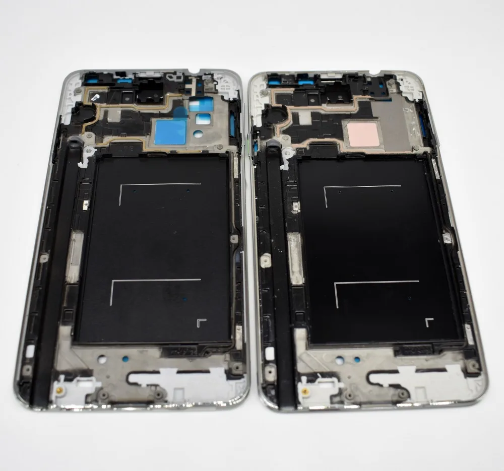 Оригинальный корпус Note 3 передняя рамка для Samsung Galaxy N900 3G N9005 N900V N900A серебристого