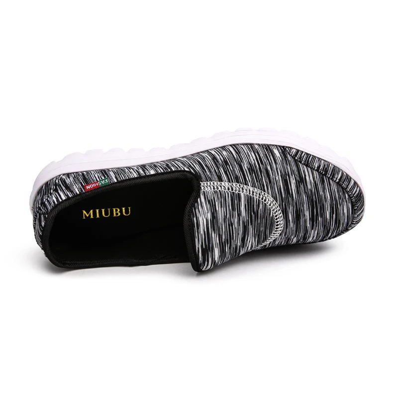 

MIUBU Breathable Summer Comfort Men Canvas Shoes Casual Sneakers Flats Slip On Patchwork Driving Hemp Fashion Rubber Trainers