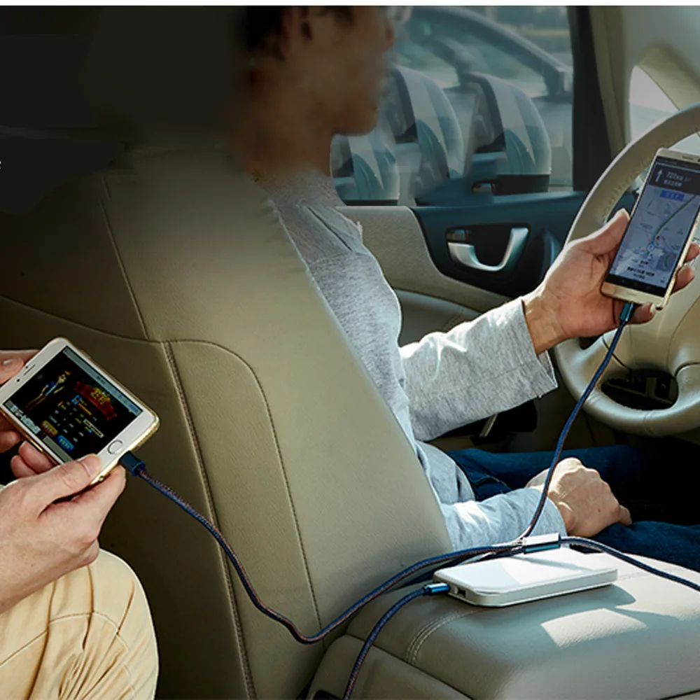 3 в 1 Micro usb type C кабель для быстрой зарядки Мульти Usb порт несколько зарядный кабель Usbc телефонные кабели для samsung Note10 Redmi 8 8A