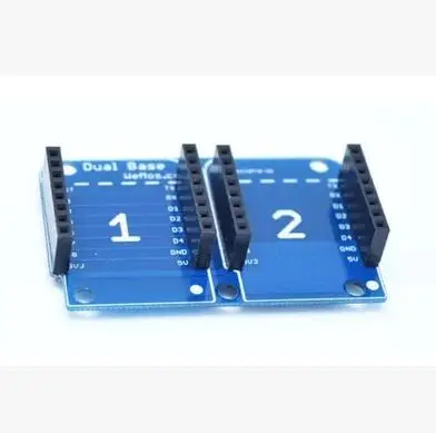 Двойная розетка двойная база щит для WeMos D1 Mini NodeMCU ESP8266 Diy PCB плата расширения |