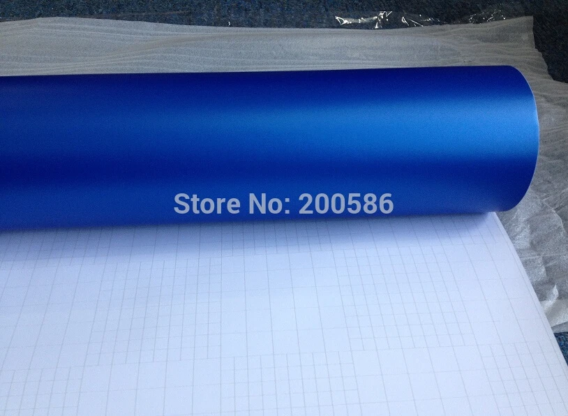 Матовая виниловая пленка жемчужного синего цвета автомобильная без пузырьков