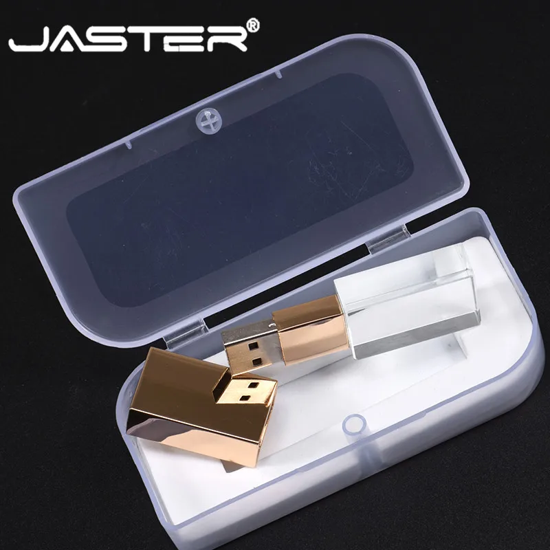 USB флеш накопитель с кристаллами JASTER Fashion индивидуальный логотип cle 2 0 4 ГБ 8 16 32 64