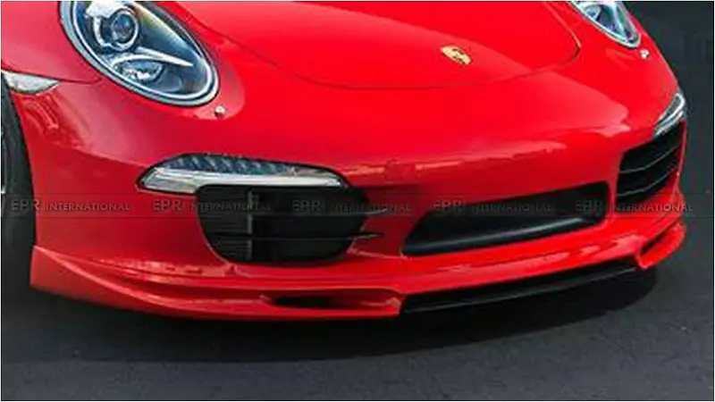 Автомобильные аксессуары для Porsche 911 991 углеродное волокно VOR стиль Передние Губы