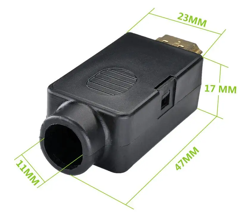 2-Pack) HDMI Мужской разъем с винтом, разъем Поддержка HDMI 2,0