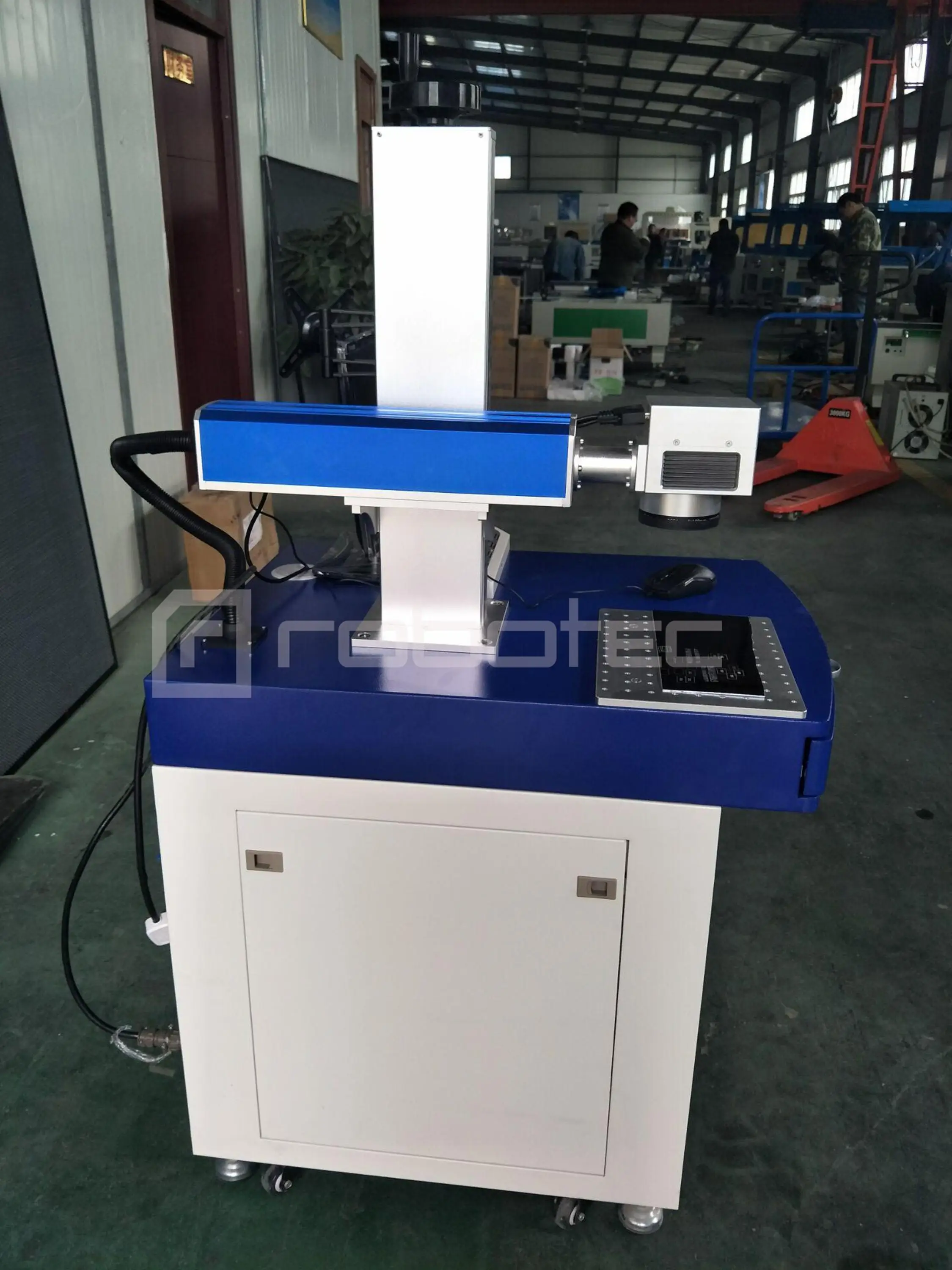 Мини волоконная Лазерная маркировка/печатная машина на