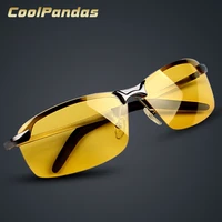2018 new night vision sunglasses men brand designer fashion polarized night car safety driving enhanced light anti glare glasses