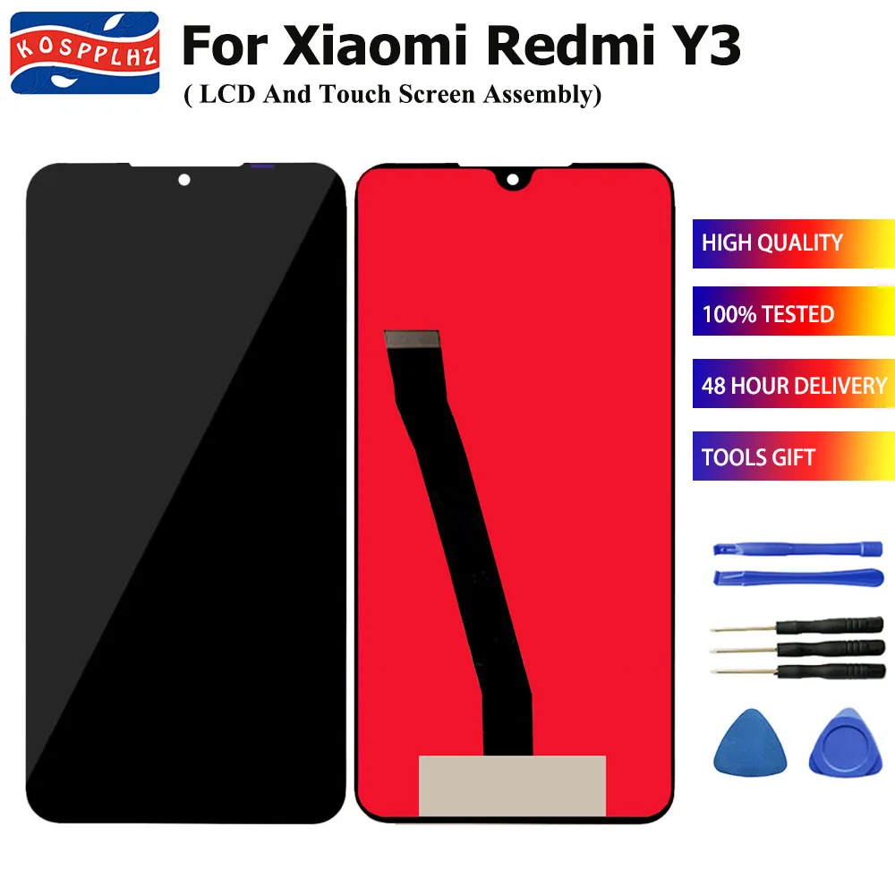 ЖК-дисплей и дигитайзер сенсорного экрана KOSPPLHZ в сборе для Xiaomi Redmi Y3 Замена