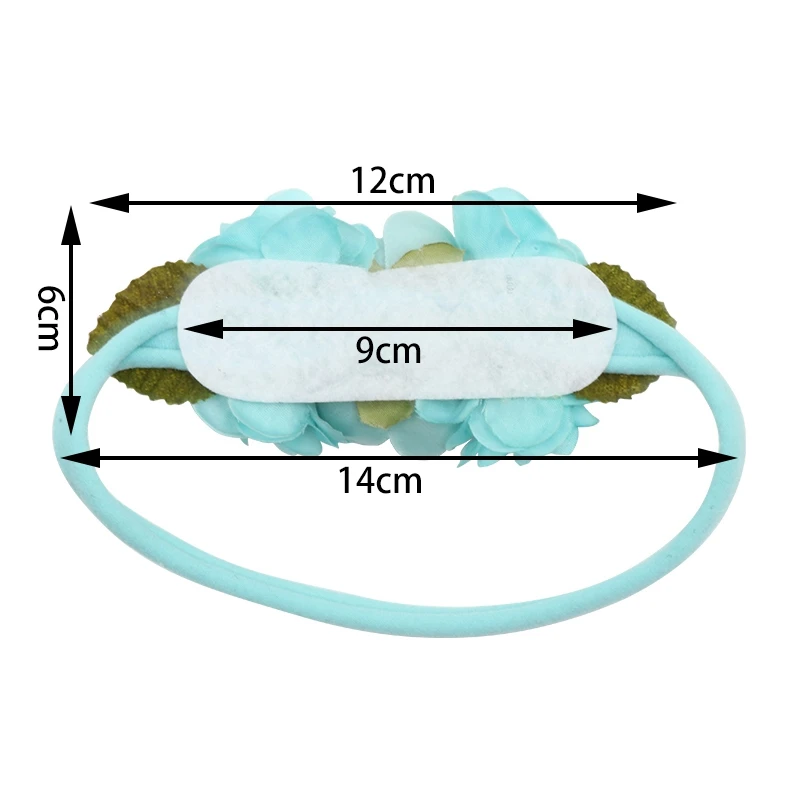 1 шт. нейлоновая повязка на голову с искусственными цветами эластичная для