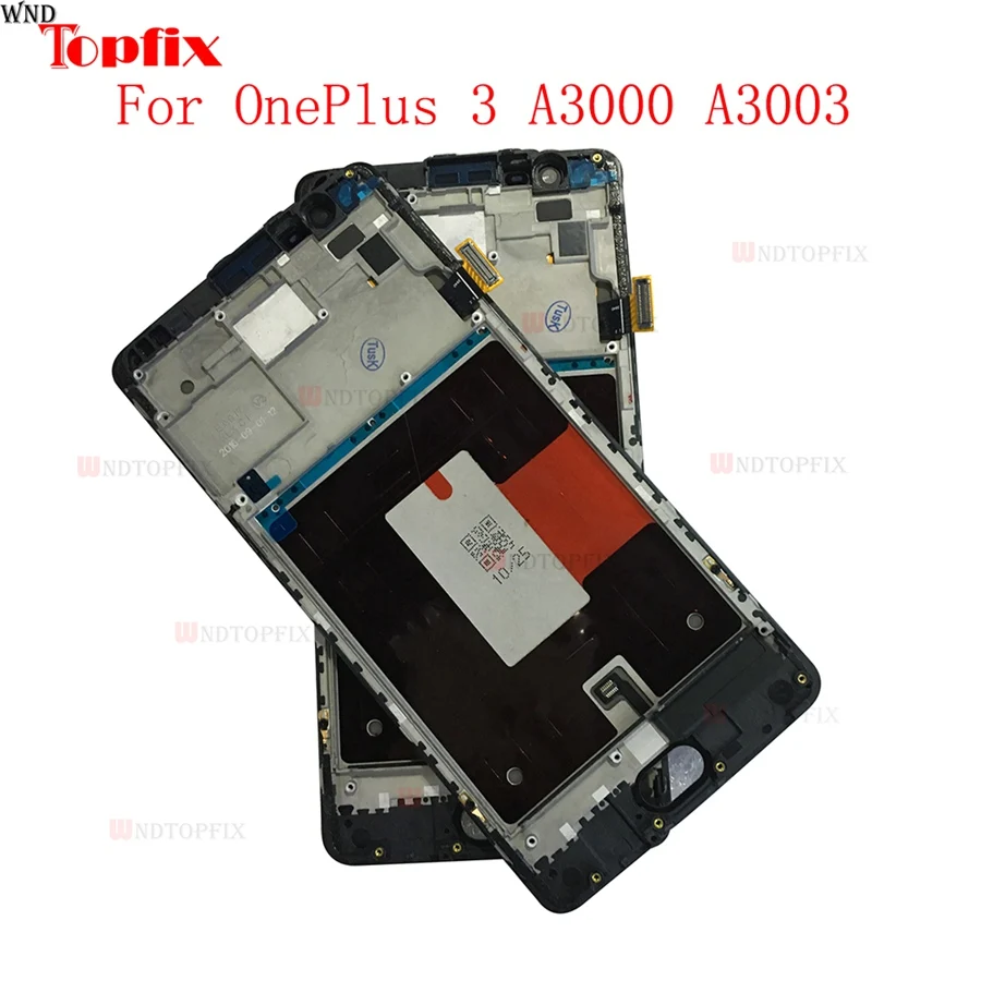 5.5&quotInch LCD For Oneplus 3T Display Touch Screen A3000 A3003 Digitizer Assembly With Frame Replacement OnePlus 3 | Мобильные