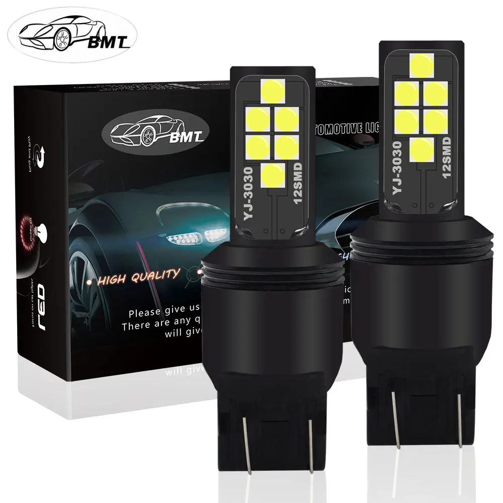 BMT лампочки для авто T20 W21/5W W21 5W led лед габариты светодиоды светодиодные лампы для авто автосвет повторитель поворота сигнал авто желтый стоп сигнал для авто сигнал заднего хода дхо дневные ходовые огни