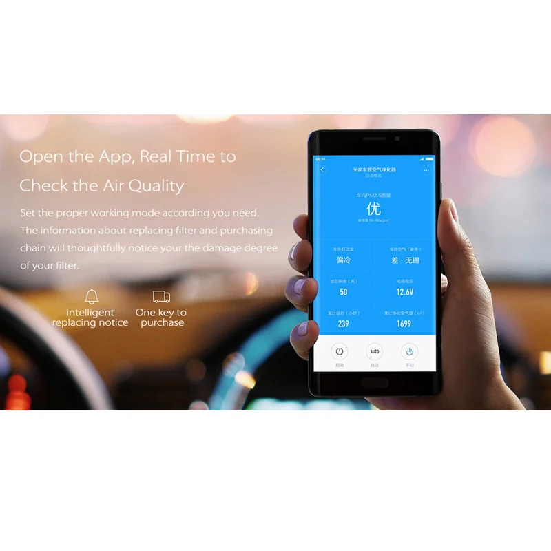 Очиститель воздуха фильтр автомобильный очиститель PET Primar чистая впитывает PM2.5 с