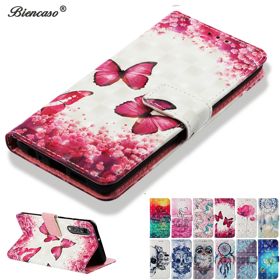 Чехол книжка из искусственной кожи для Huawei P30 P20 Lite P9 mini Mate 20 Pro 10 Y6 2017 Honor Note