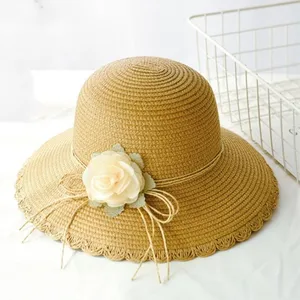 Seioum summer straw hat women big wide brim beach hat sun hat foldable sun block UV protection panama hat bone chapeu feminino