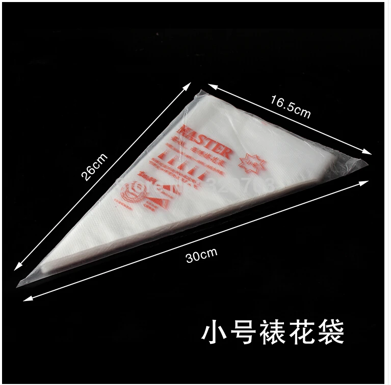 100 шт./лот пищевой пластик одноразовый кондитерский мешок насадка для глазировки