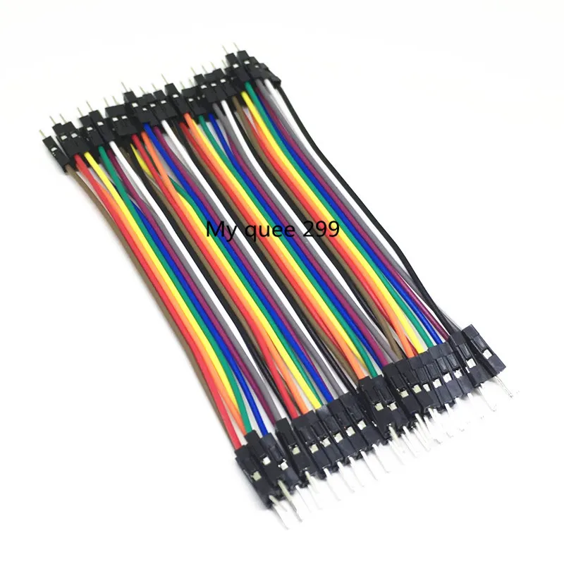 40 шт 10 см 2 54 мм ряд папа Dupont кабель макет перемычка провода для arduino|4 wire|cable 4 wirerow