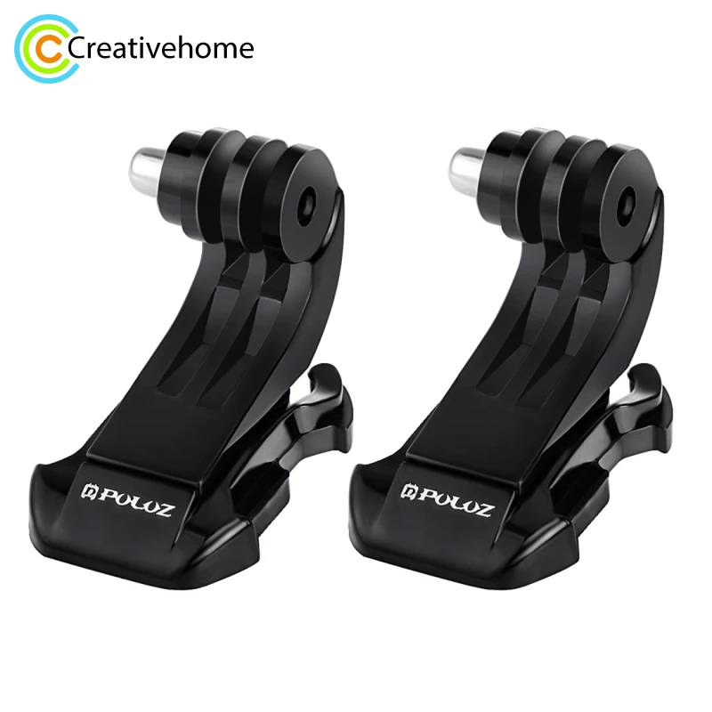2 шт. PULUZ черная вертикальная поверхность J Hook Buckle Mount Set для GoPro NEW HERO /HERO6 /5 Session /4 /3 + /2