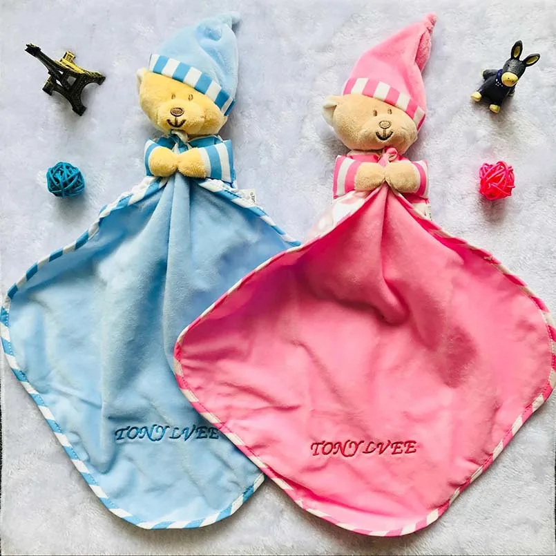

Baby Toys 0-12 Months Appease Towel Soft Plush Soothe Sleeping Animal Blankie Towel Educative Baby Rattles Mobiles Stroller Toys