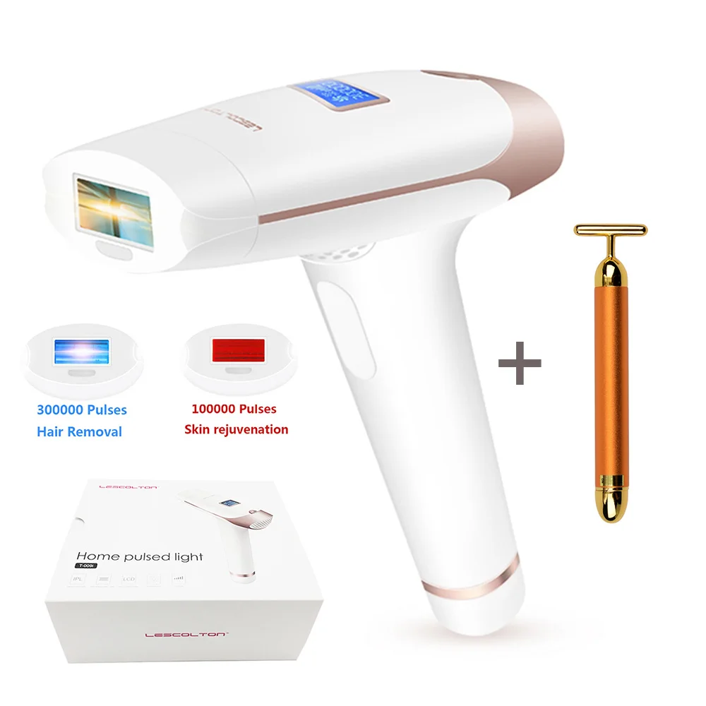 With Face Lift Lescolton 3 в 1 Авто lcd IPL лазерный эпилятор 300000 раз машина для постоянного удаления волос депилятор Eletrico для лица тела - Цвет: With Face Lift