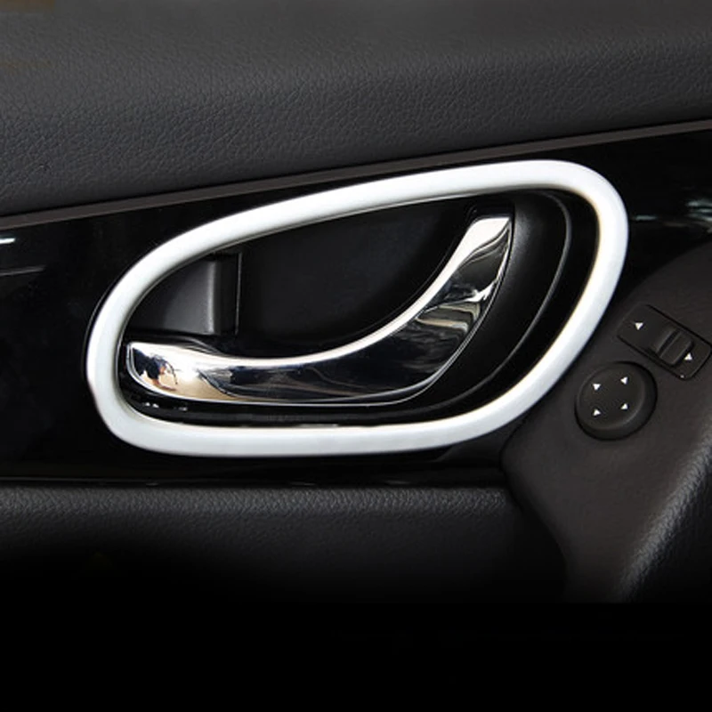 

4 шт. для Nissan qashqai 2016-2017 внутренняя дверная ручка декоративная рама