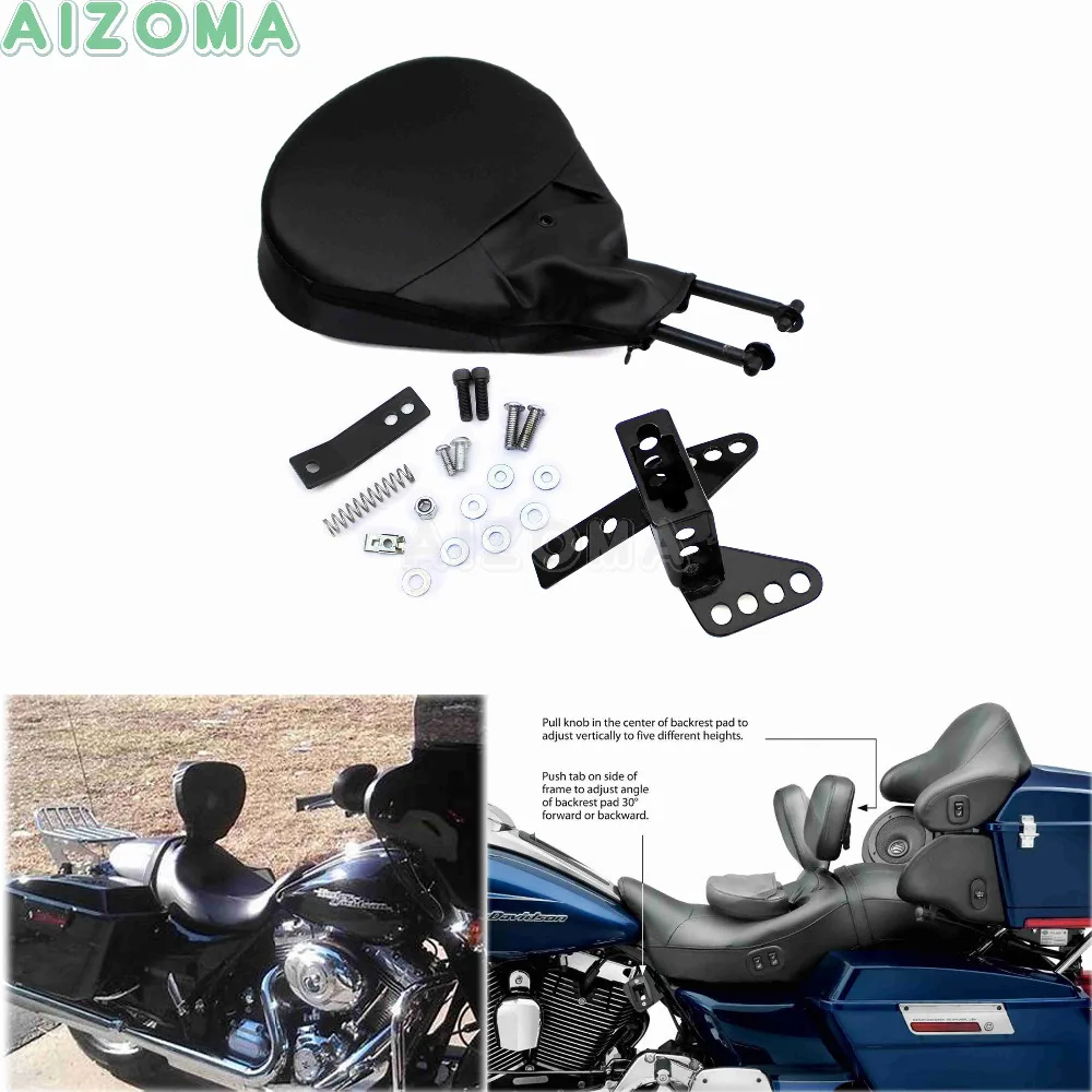 Регулируемый комплект спинки водителя мотоцикла для Harley Touring Street Glide Road King Electra 1988