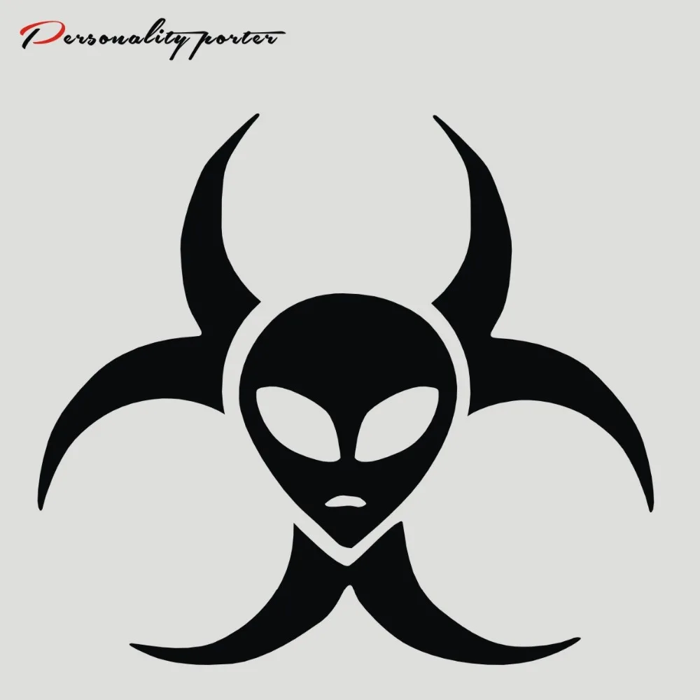 Забавные автомобиль персонализированные наклейки стикеры biohazard внеземной |