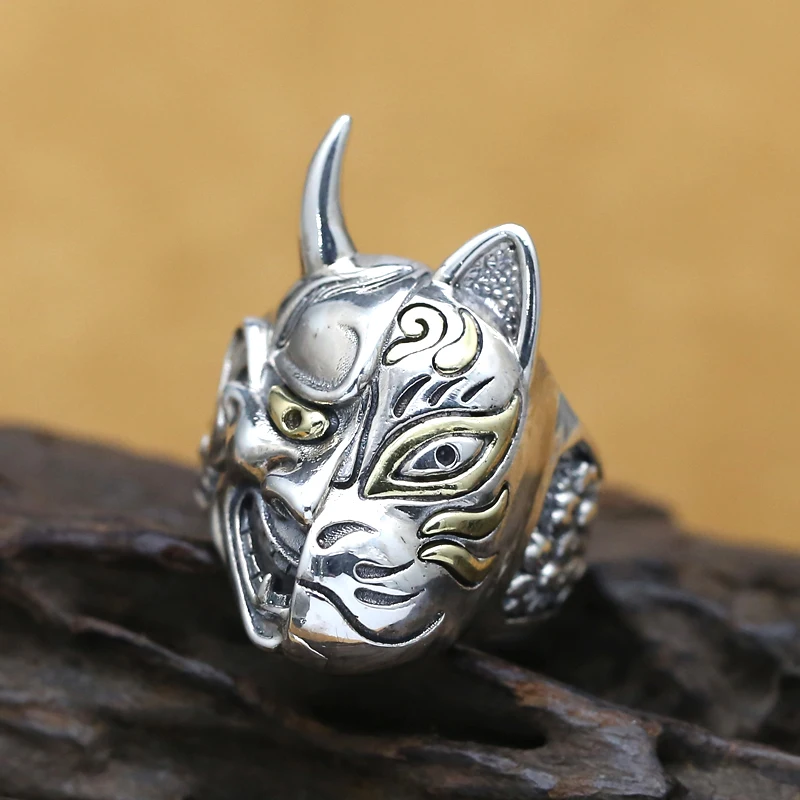 Vintage 925 Silver Thailand Buddha Ring Sterling Buddhist Real Pure Man | Украшения и аксессуары