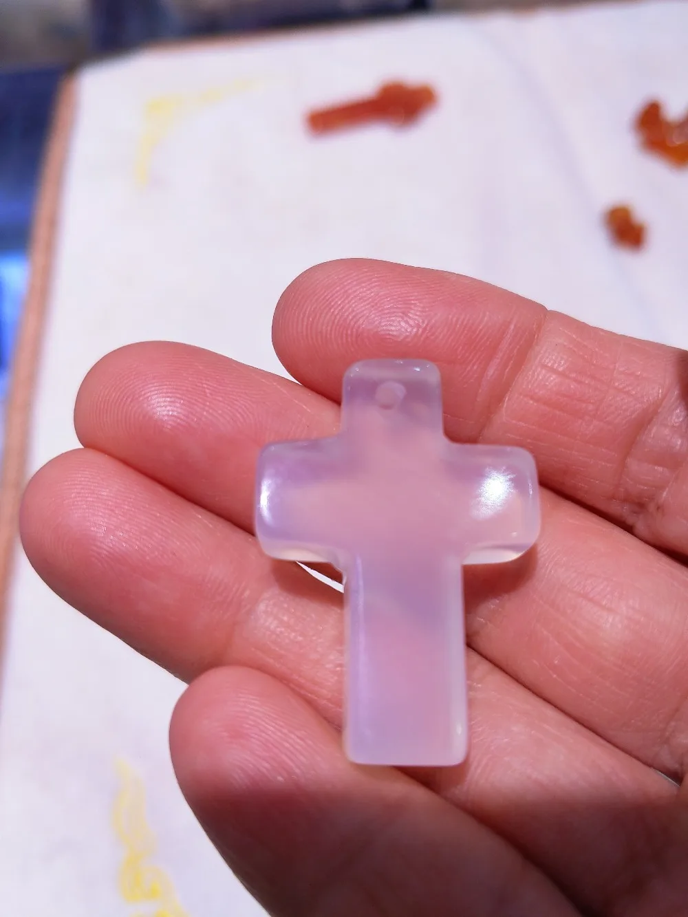 Pure Natural Icemelt Agate Jewelry Necklace Small Pendant Cross Modeling Fresh Fashion Personality Taste Free Shipping | Украшения и