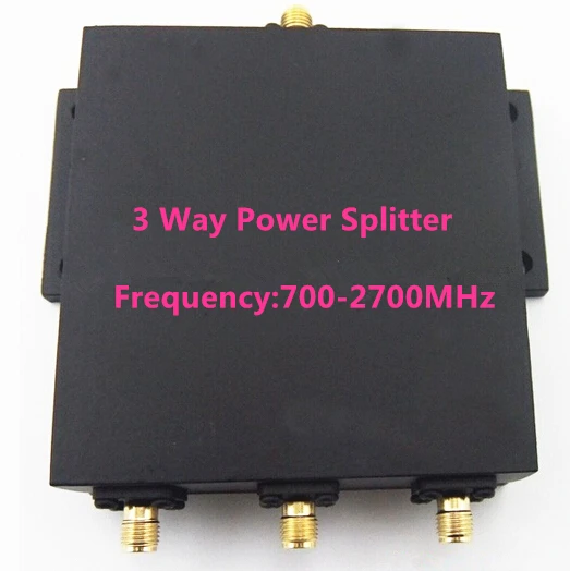 

1PC Wilkinson SMA 3 Way Power Splitter Divider 700-2700MHz 50W Indoor