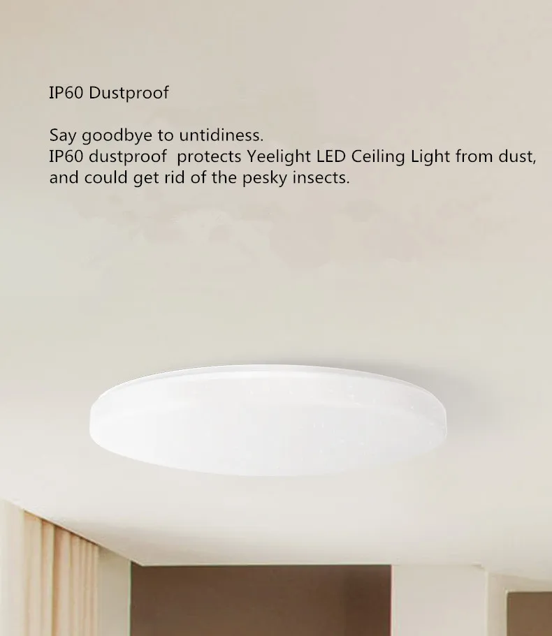 Потолок mi jia YEELIGHT Pro 650 мм, RBBW Красочная Работа с приложением mi home и Amazon ECHO и Google Home для xiaomi smart Home