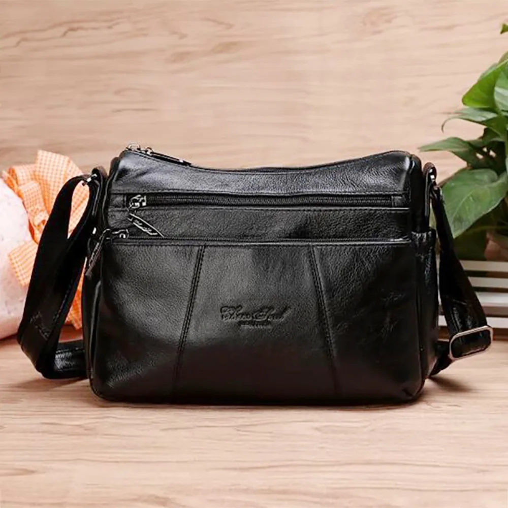 Модная женская сумка из 100% натуральной кожи через плечо от известного бренда