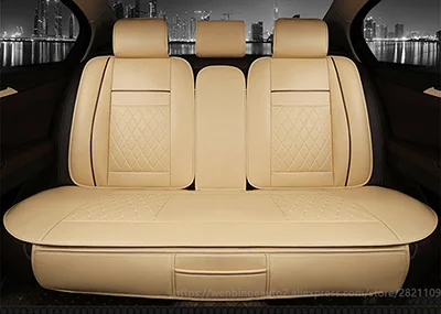 rear seat beige Только автомобильные чехлы на заднее сиденье для Volkswagen vw passat polo golf tiguan jetta touran touareg bora Sagitar Magotan Teramont styling - Название цвета: rear seat beige