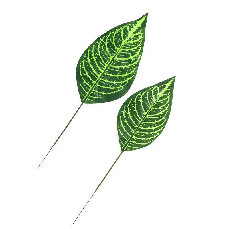 Пластиковые искусственные листья GreenTropical Пальмовые Листья моделирование лист для вечерние для дома садовые украшения DIY
