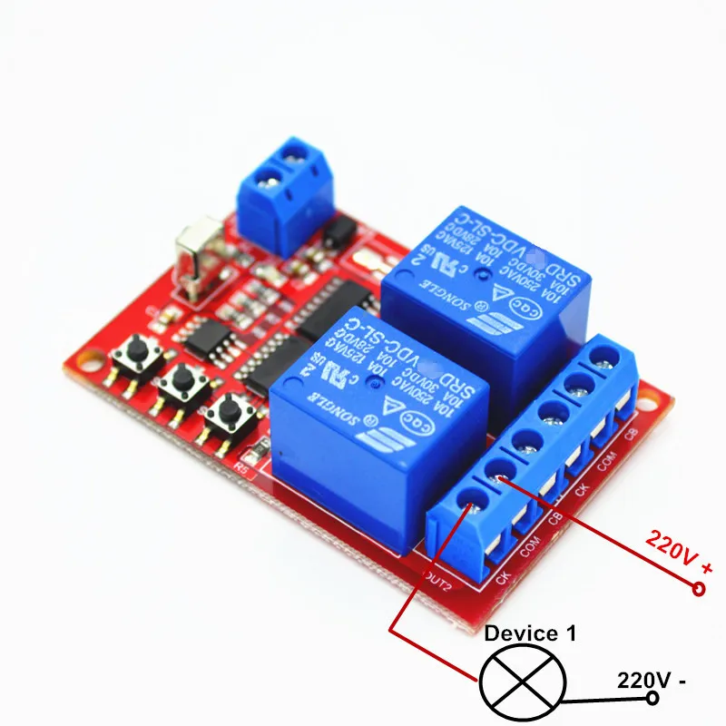 DC 12 В в 2 CH релейный ресивер беспроводной Дистанционное управление выключатель