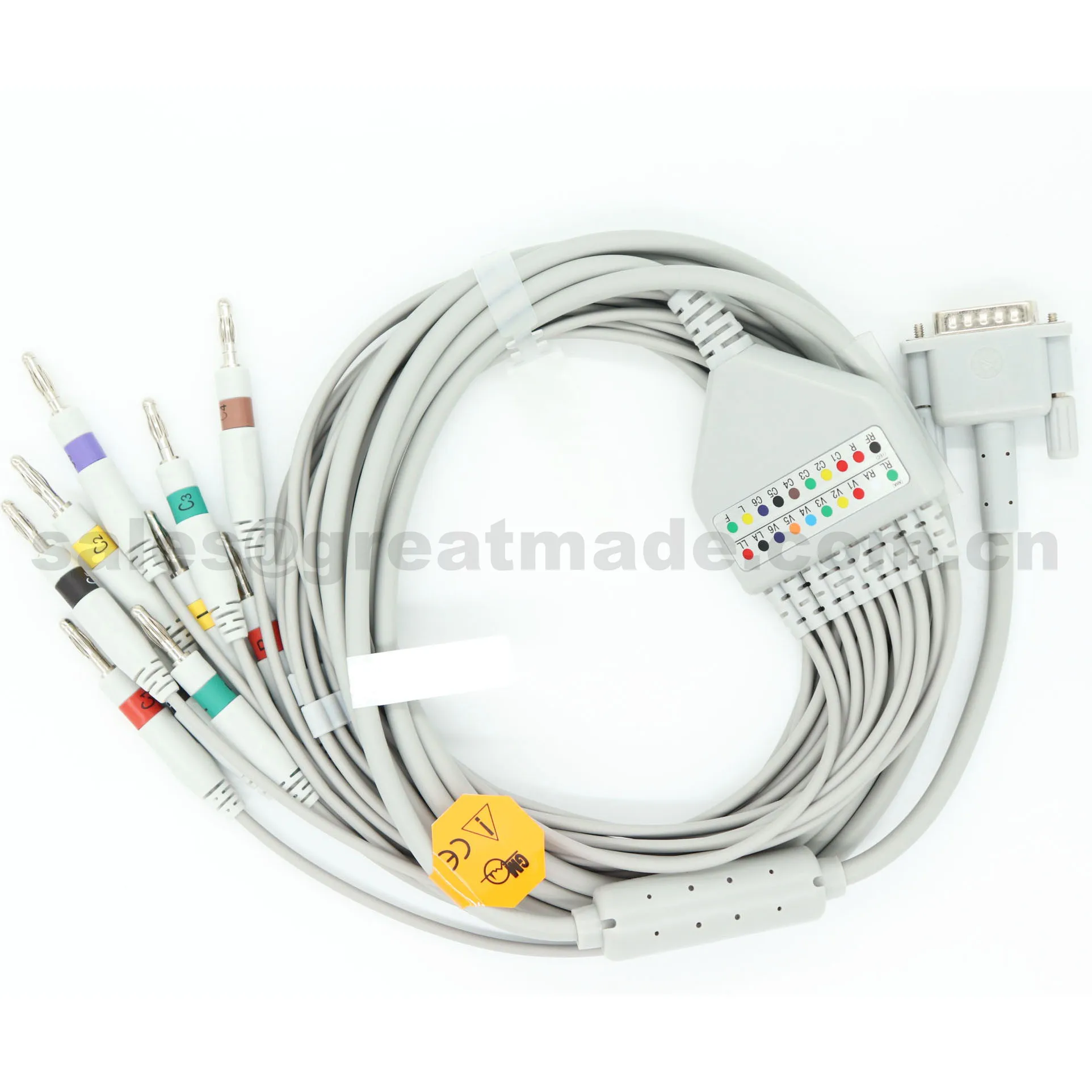 Совместимый кабель HP/Philips 10 Lead IEC Banana 4 0 Leadwires EKG| |