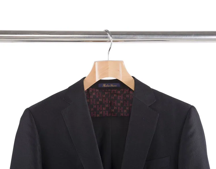 Роскошная широкая вешалка для пальто из твердой древесины деревянные вешалки