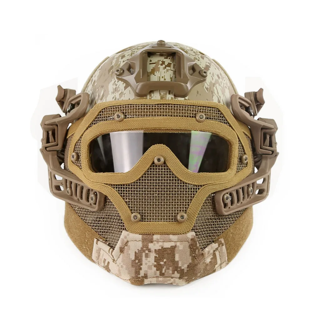 WoSporT G4 System Set Тактический шлем для страйкбола военных пейнтбола с общей защитой
