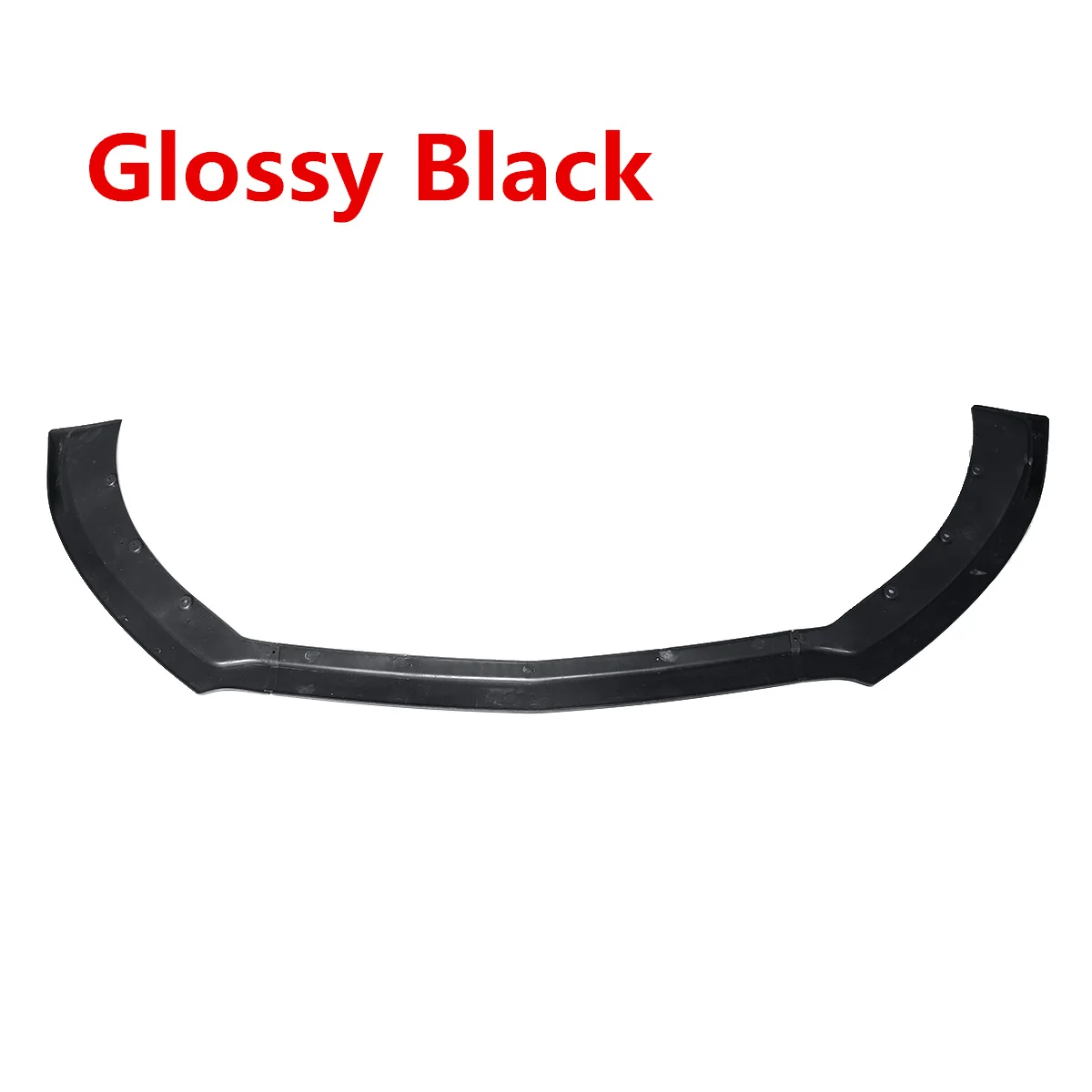 Gloss Black Новинка, 3 шт., Черный Автомобильный передний бампер, для губ, для подбородка, спойлер, разветвители, диффузор, наборы для тела, протектор для Ford, для Mustang - Цвет: Gloss Black